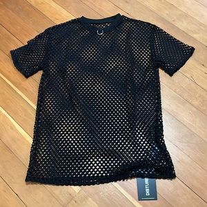 Disturbia Mesh T-Shirt Sz S